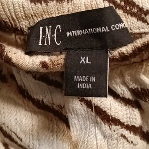 FINAL PRICE NWT INC beautiful animal print dress w drawstring belt XL